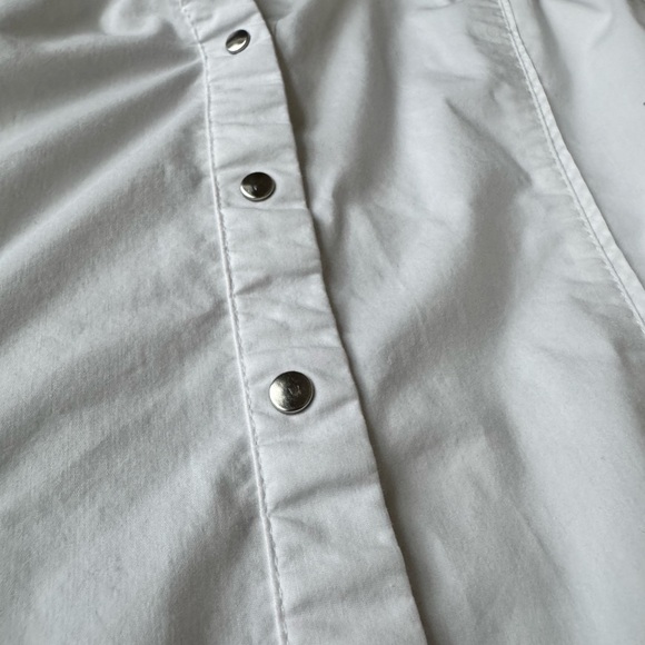 Classic Cream Button Down Shirt for Women - Picture 5 of 8